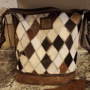 STS conceal and carry cowhide crossbody purse.